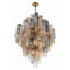 Crystorama Addis 31.5'' Chandelier in Aged Brass - Additional View