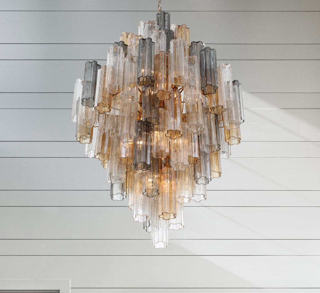 ADD-319-AG-AU Addis 20 Light Chandelier | Lifestyle Image