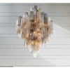 Crystorama Addis 31.5'' Chandelier in Aged Brass - Lifestyle View