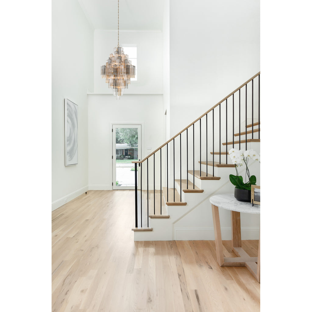 Crystorama Addis 31.5'' Chandelier in Aged Brass - Lifestyle View