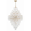 Crystorama Addis 31.5'' Chandelier in Aged Brass - Additional View