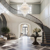 Crystorama Addis 31.5'' Chandelier in Aged Brass - Lifestyle View