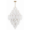 Crystorama Addis 31.5'' Chandelier in Aged Brass - Additional View