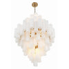 Crystorama Addis 31.5'' Chandelier in Aged Brass - Additional View