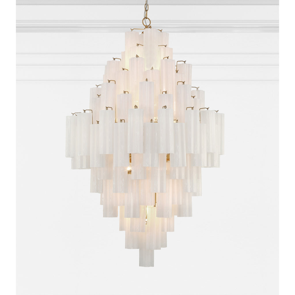 Crystorama Addis 31.5'' Chandelier in Aged Brass - Additional View