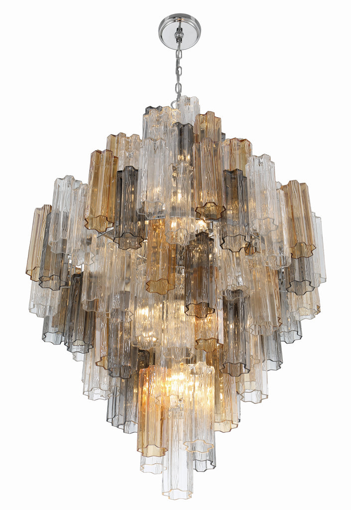 ADD-319-CH-AU Addis 20 Light Chandelier | Alternate Image