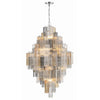 Crystorama Addis 31.5'' Chandelier in Polished Chrome - Front View