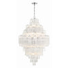 Crystorama Addis 31.5'' Chandelier in Polished Chrome - Front View