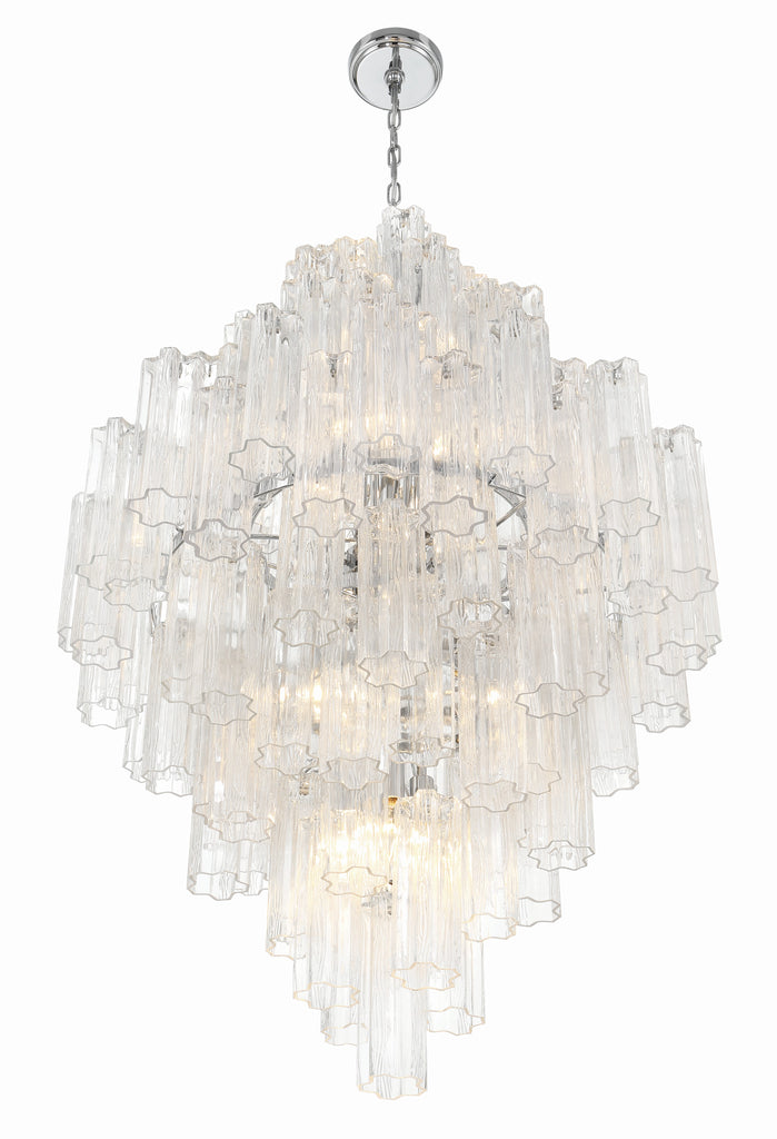 ADD-319-CH-CL Addis 20 Light Chandelier | Alternate Image