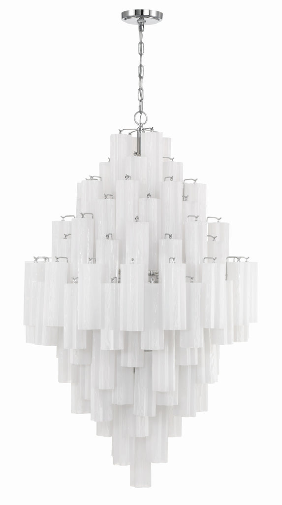 ADD-319-CH-WH Addis 20 Light Chandelier | Alternate Image