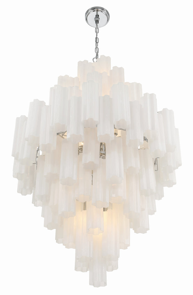 ADD-319-CH-WH Addis 20 Light Chandelier | Alternate Image