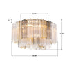 ADD-321-AG-AU Addis 22.25'' Flush Mount | Dimensions Image