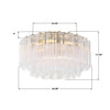 ADD-321-AG-CL Addis 22.25'' Flush Mount | Dimensions Image