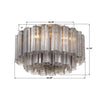 ADD-321-AG-SM Addis 22.25'' Flush Mount | Dimensions Image