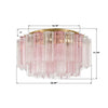 ADD-321-AG-SP Addis 22.25'' Flush Mount | Dimensions Image