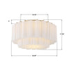 ADD-321-AG-WH Addis 22.25'' Flush Mount | Dimensions Image
