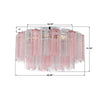 ADD-321-CH-SP Addis 22.25'' Flush Mount | Dimensions Image