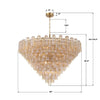 ADD-329-AG-AM Addis 62'' Chandelier | Dimensions Image