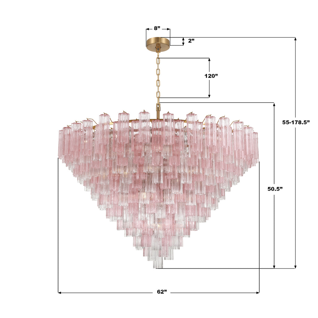 ADD-329-AG-SP Addis 62'' Chandelier | Dimensions Image