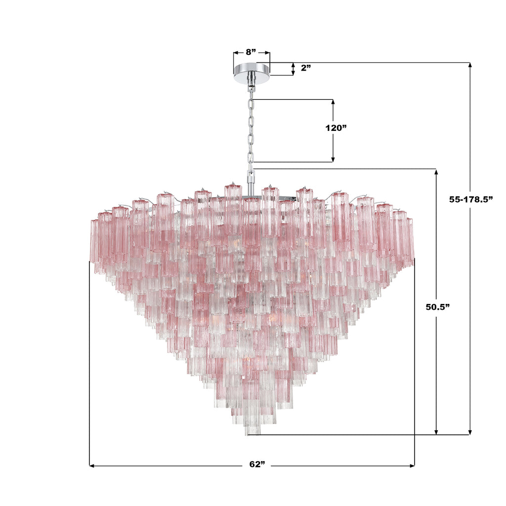 ADD-329-CH-SP Addis 62'' Chandelier | Dimensions Image