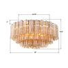 ADD-331-AG-AM Addis 32'' Flush Mount | Dimensions Image