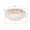 ADD-331-AG-CL Addis 32'' Flush Mount | Dimensions Image