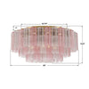 ADD-331-AG-SP Addis 32'' Flush Mount | Dimensions Image