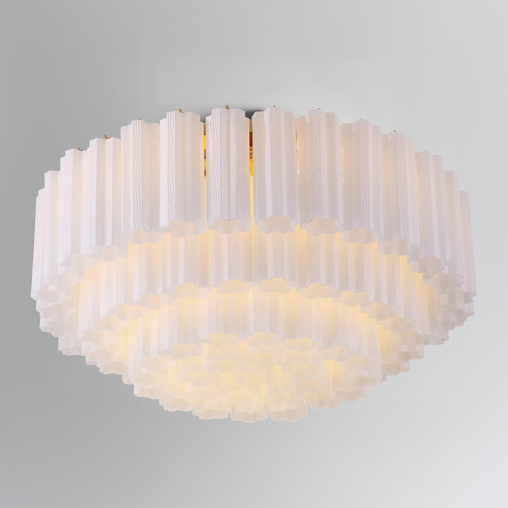ADD-331-AG-WH Addis 32'' Flush Mount | Lifestyle Image