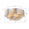 ADD-331-CH-AU Addis 32'' Flush Mount | Dimensions Image