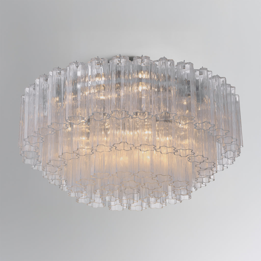 ADD-331-CH-CL Addis 32'' Flush Mount | Lifestyle Image