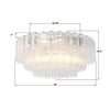 ADD-331-CH-CL Addis 32'' Flush Mount | Dimensions Image