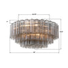 ADD-331-CH-SM Addis 32'' Flush Mount | Dimensions Image