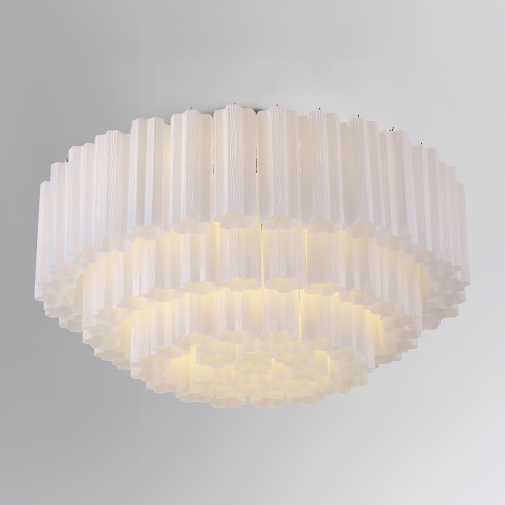 ADD-331-CH-WH Addis 32'' Flush Mount | Lifestyle Image