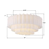 ADD-331-CH-WH Addis 32'' Flush Mount | Dimensions Image