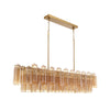 Crystorama Addis 65'' Linear Chandelier in Aged Brass - Additional View