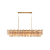 Crystorama Addis 65'' Linear Chandelier in Aged Brass - Additional View