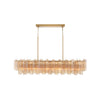 Crystorama Addis 65'' Linear Chandelier in Aged Brass - Additional View