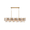 Crystorama Addis 65'' Linear Chandelier in Aged Brass - Additional View