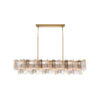 Crystorama Addis 65'' Linear Chandelier in Aged Brass - Additional View