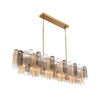 Crystorama Addis 65'' Linear Chandelier in Aged Brass - Additional View
