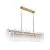 Crystorama Addis 65'' Linear Chandelier in Aged Brass - Additional View