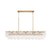 Crystorama Addis 65'' Linear Chandelier in Aged Brass - Additional View