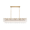 Crystorama Addis 65'' Linear Chandelier in Aged Brass - Additional View
