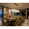 Crystorama Addis 65'' Linear Chandelier in Aged Brass - Lifestyle View