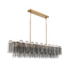 Crystorama Addis 65'' Linear Chandelier in Aged Brass - Additional View