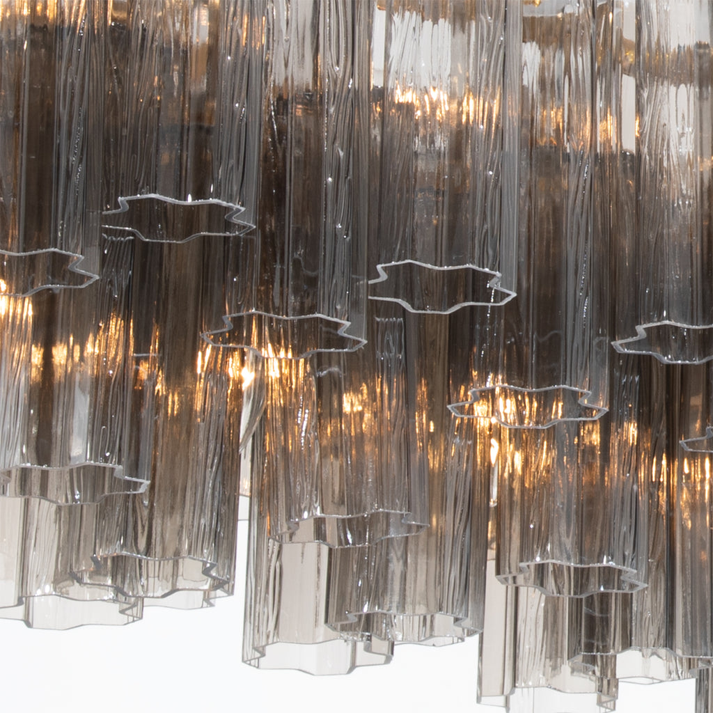 Crystorama Addis 65'' Linear Chandelier in Aged Brass - Additional View