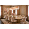 Crystorama Addis 65'' Linear Chandelier in Aged Brass - Lifestyle View