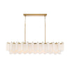 Crystorama Addis 65'' Linear Chandelier in Aged Brass - Additional View