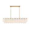 Crystorama Addis 65'' Linear Chandelier in Aged Brass - Additional View