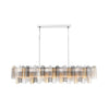 Crystorama Addis 65'' Linear Chandelier in Polished Chrome - Additional View